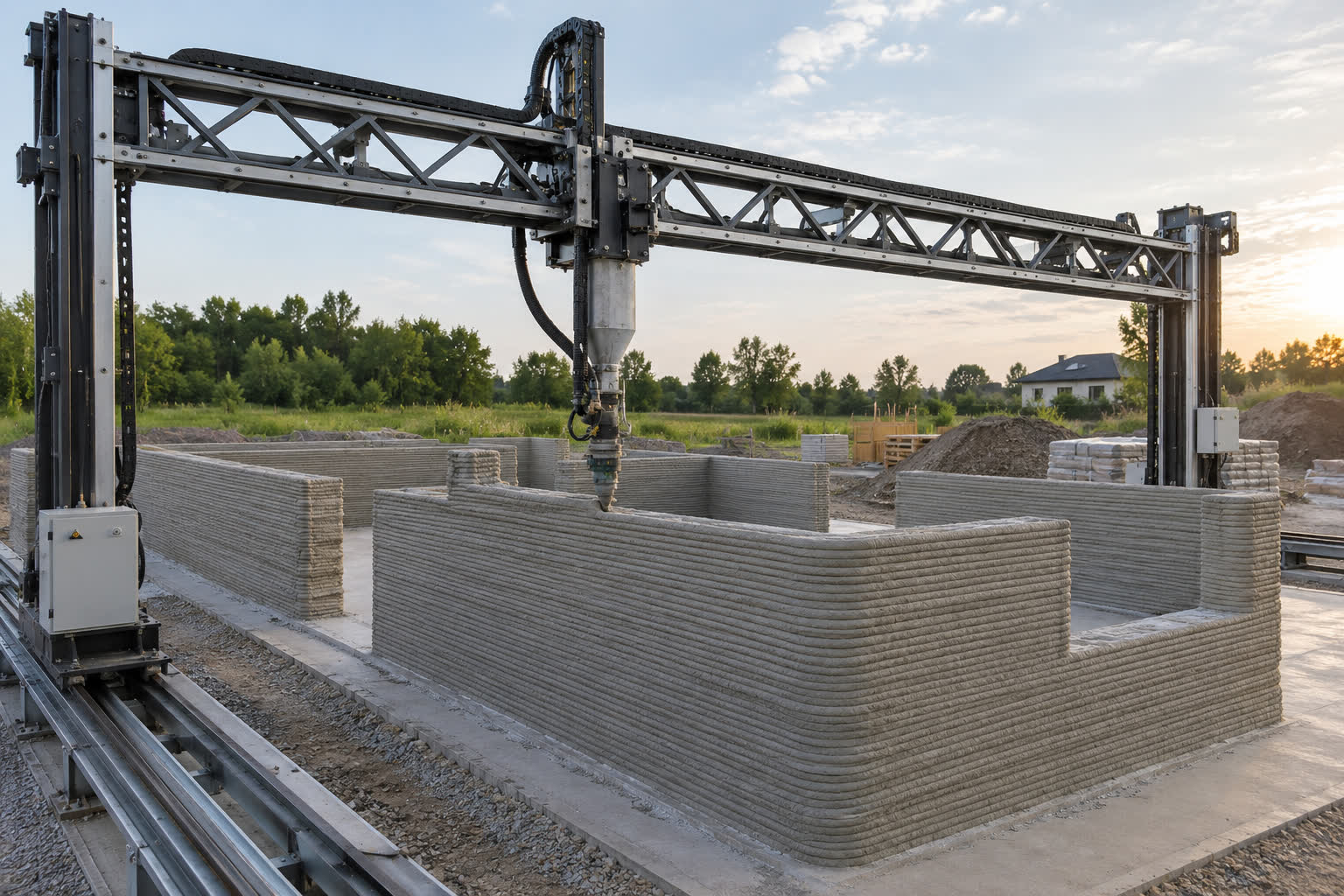 3D-Printed Concrete