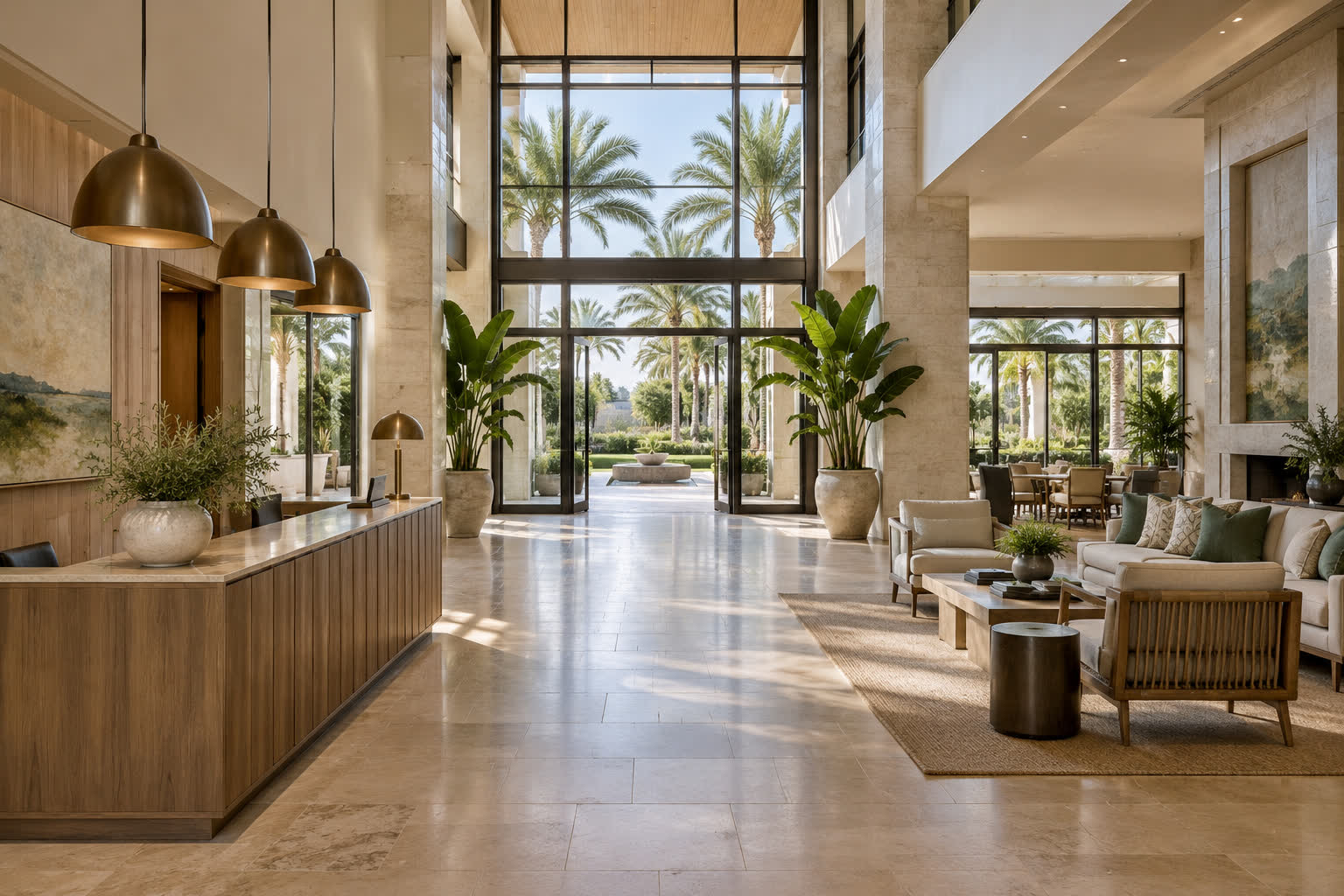 Grand Lobby & Reception — illustrative design reference