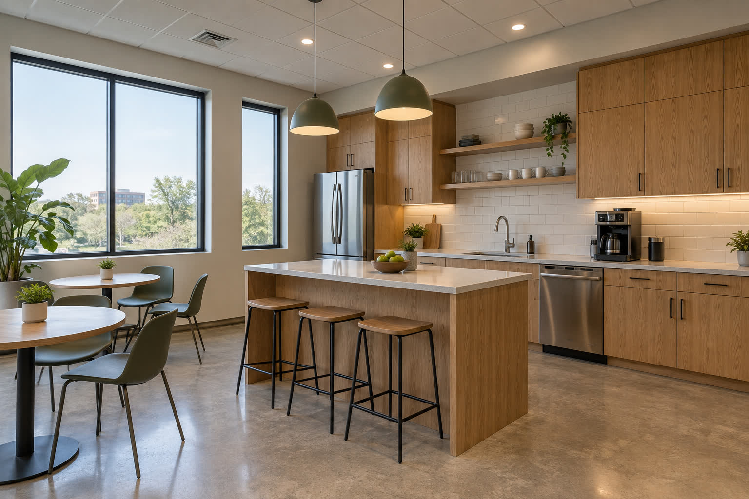 Break Rooms & Wellness — illustrative design reference