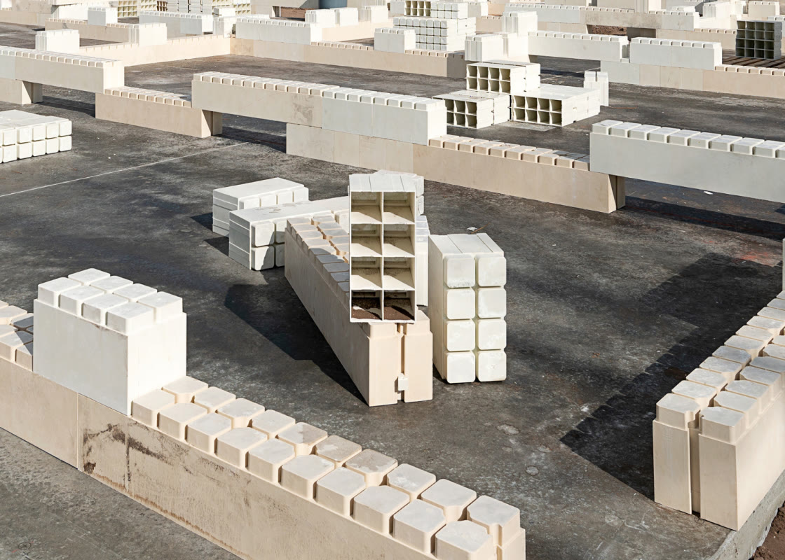 RENCO mineral composite interlocking building blocks